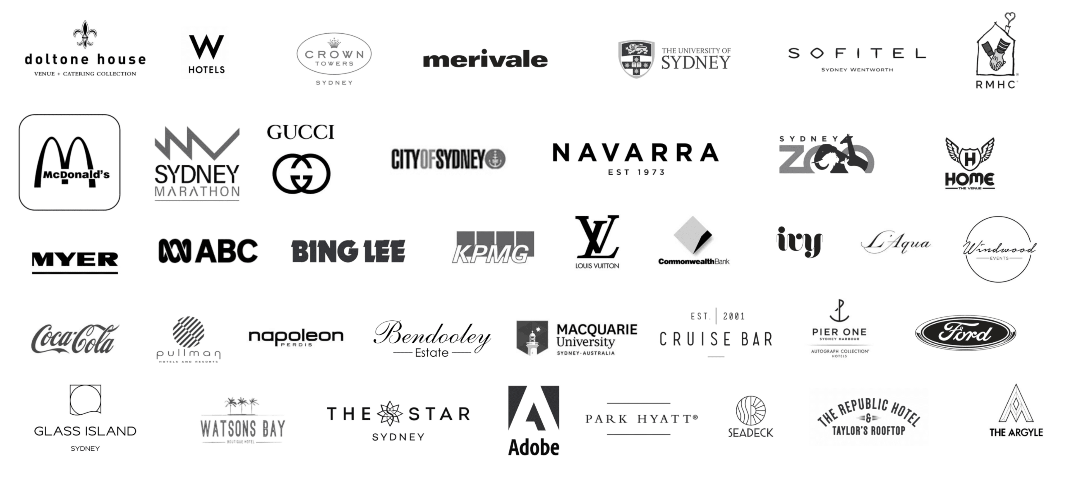 Trusted by top venues and clients across Australia